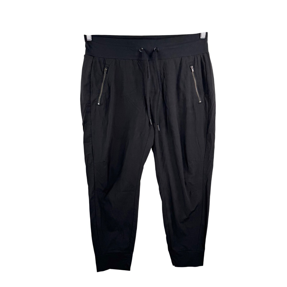 Athleta Trekkie north Jogger Pants Black athleisure hiking camping 90s Size 14P‎
